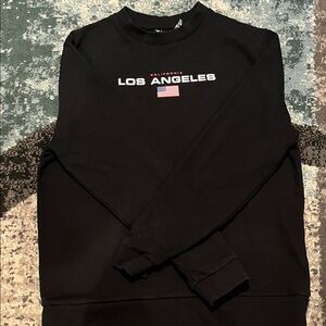 Black Los Angeles Crewneck Sweater